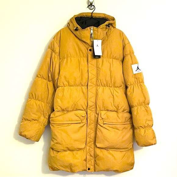 Jordan Essential Men's Statement Parka Jacket Size XL DQ7346-712 Chutney Black - Picture 1 of 7